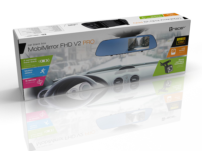 Kamera samochodowa TRACER MobiMirror FHD V2 PRO