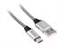 Kabel TRACER USB 2.0 TYPE-C A Male - C Male 1,0m czarno-srebrny