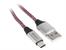 Kabel TRACER USB 2.0 TYPE-C A Male - C Male 1,0m czarno-fioletowy