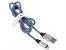 Kabel TRACER USB 2.0 iPhone AM - lightning 1,0m czarno-niebieski