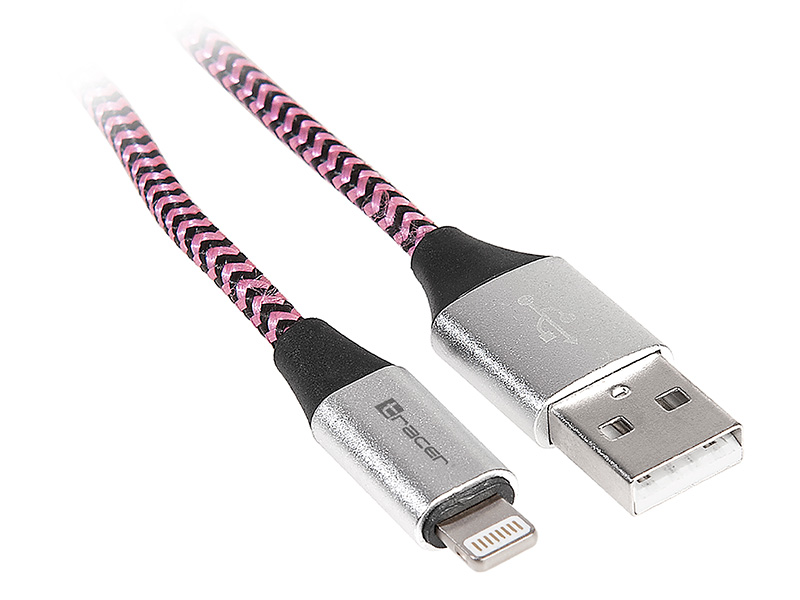 Kabel Tracer Usb 2 0 Iphone Am Lightning 1 0m Czarno Fioletowy