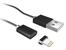 Kabel magnetyczny TRACER USB 2.0 iPhone AM - lightning 1,0m czarny