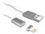 Kabel magnetyczny TRACER USB 2.0 iPhone AM - lightning 1,0m srebrny