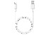Kabel TRACER USB 2.0 iPhone AM - lightning 1,0m WH biały