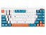 Klawiatura mechaniczna Tracer FINA 84 White/Blue (Outemu Red Switch)