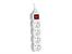 Przedłużacz TRACER PowerCord 3,0m (4 gniazda, wyłącznik, white)