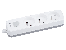 Przedłużacz TRACER Grid 3S 1,5m (3 gniazda,wyłącznik, white&grey)