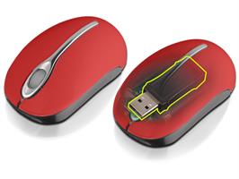 Mysz  TRACER Udil RF TRM-101W USB red