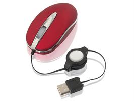 Mysz  TRACER Apur red TRM-125 mini zwUSB