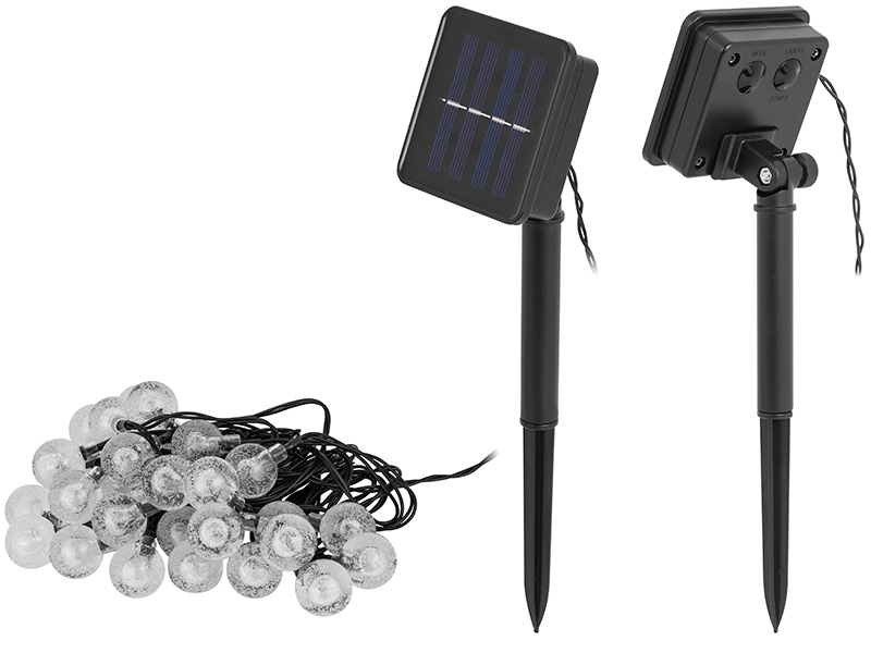 Girlanda ogrodowa TRACER solarna 30 LED 30 żarówek