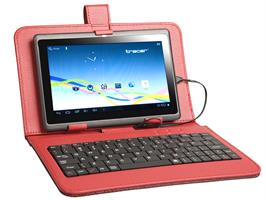 Etui na tablet z klawiaturą TRACER 7" Walker Red Micro