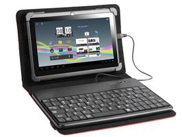 Etui na tablet z klawiaturą TRACER 7"-8" SmartFit Red